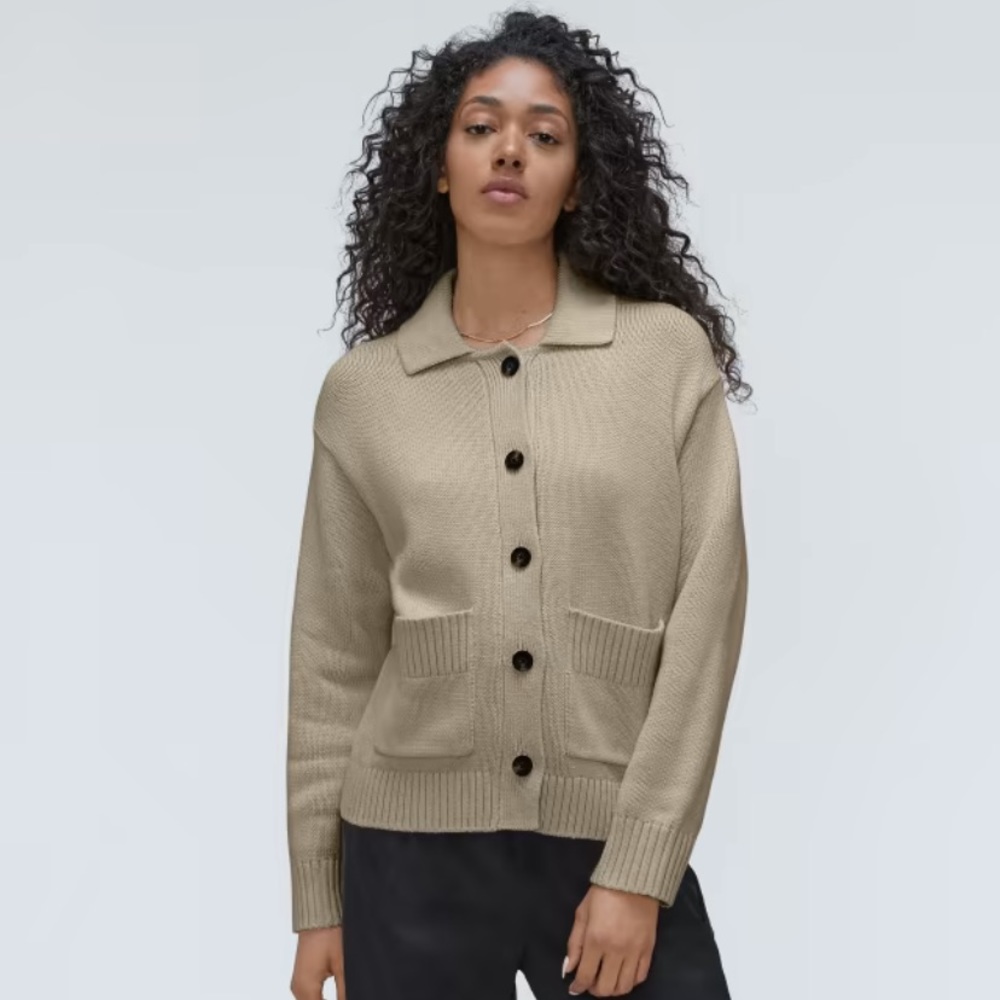 Everlane Cotton Chore Sweater Jacket